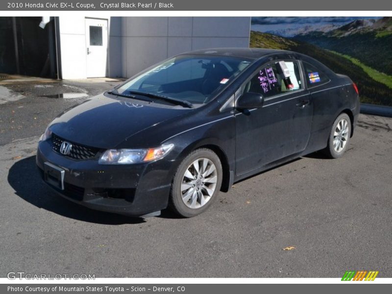 Crystal Black Pearl / Black 2010 Honda Civic EX-L Coupe