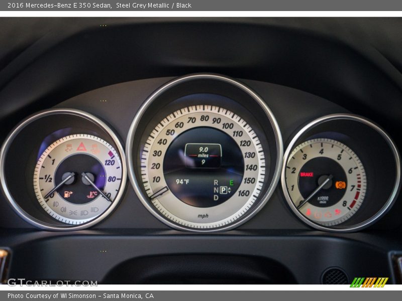 Steel Grey Metallic / Black 2016 Mercedes-Benz E 350 Sedan