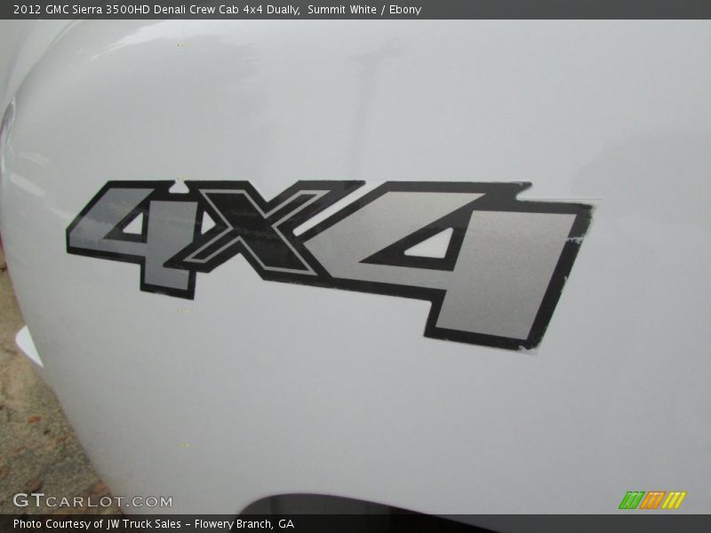 Summit White / Ebony 2012 GMC Sierra 3500HD Denali Crew Cab 4x4 Dually