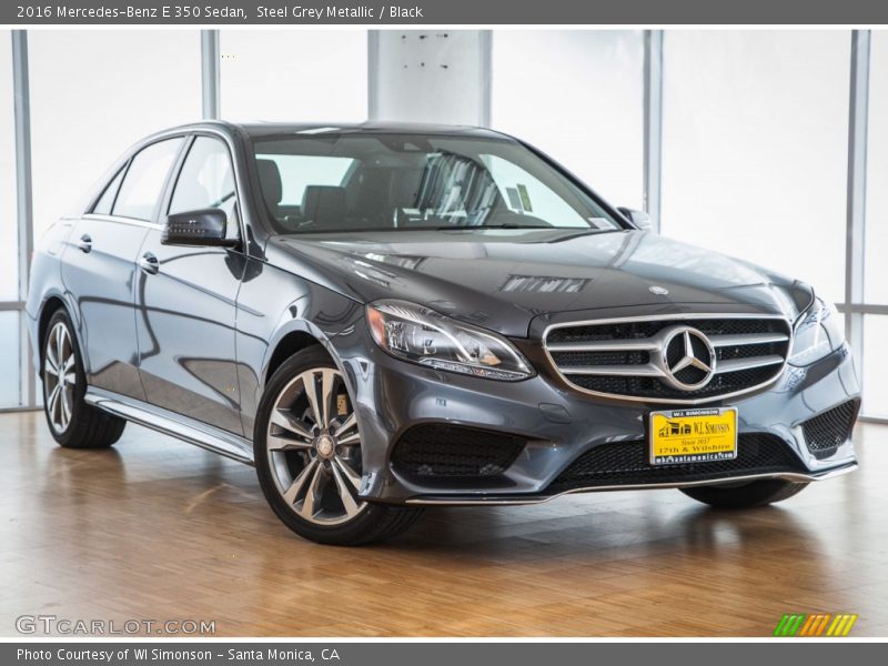 Steel Grey Metallic / Black 2016 Mercedes-Benz E 350 Sedan