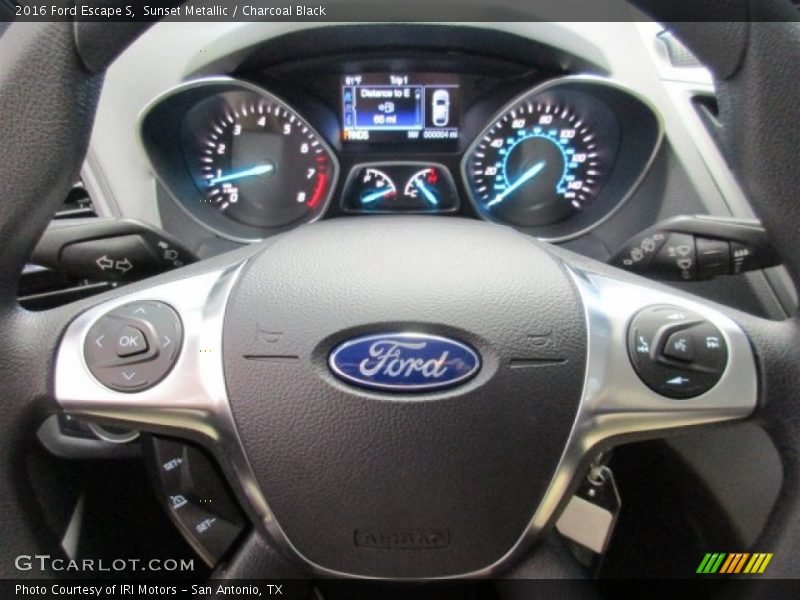 Sunset Metallic / Charcoal Black 2016 Ford Escape S