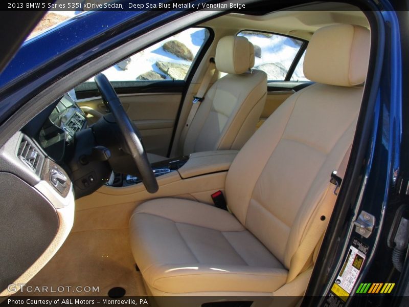 Deep Sea Blue Metallic / Venetian Beige 2013 BMW 5 Series 535i xDrive Sedan