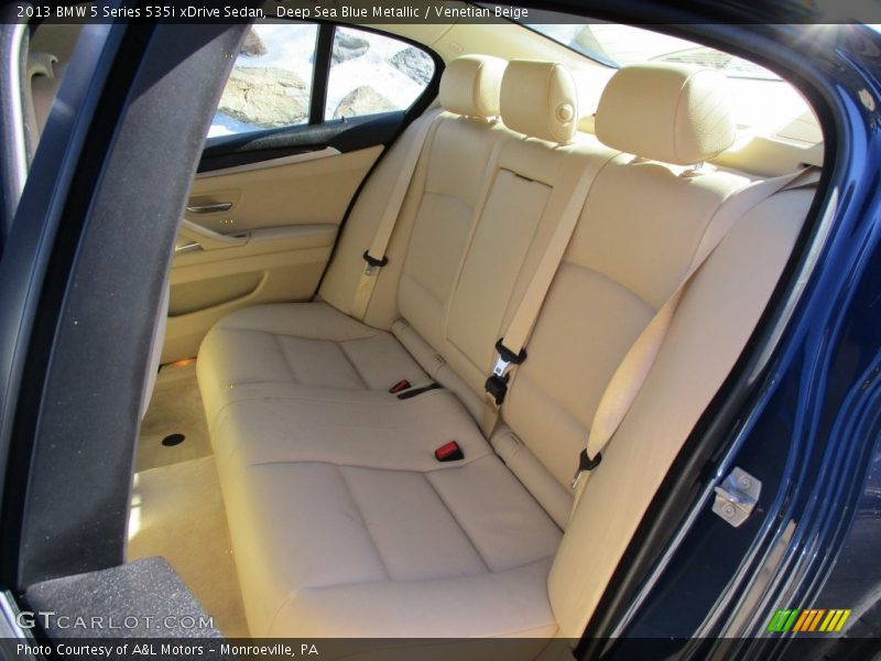 Deep Sea Blue Metallic / Venetian Beige 2013 BMW 5 Series 535i xDrive Sedan