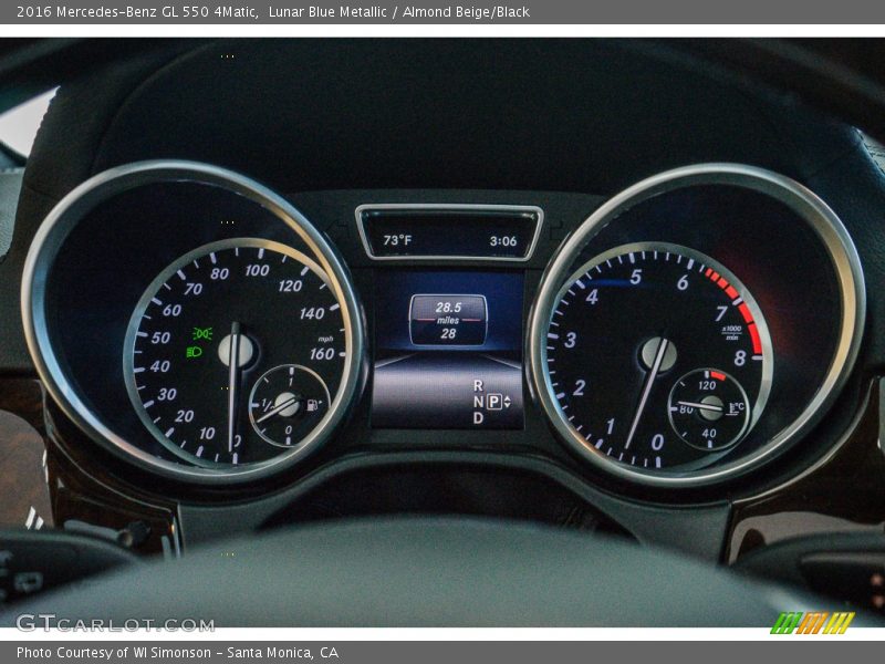  2016 GL 550 4Matic 550 4Matic Gauges