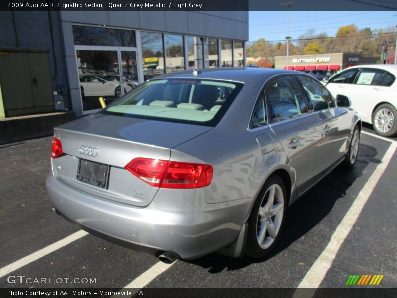 Quartz Grey Metallic / Light Grey 2009 Audi A4 3.2 quattro Sedan