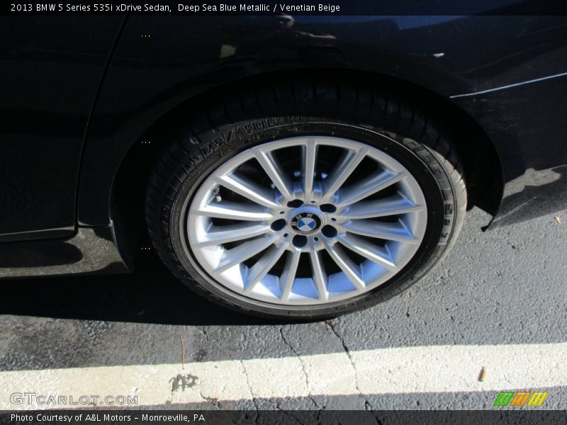 Deep Sea Blue Metallic / Venetian Beige 2013 BMW 5 Series 535i xDrive Sedan