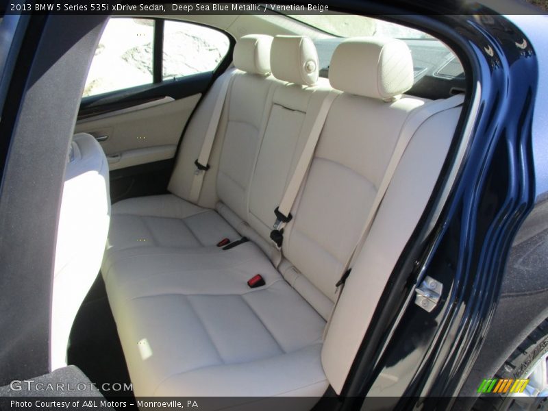 Deep Sea Blue Metallic / Venetian Beige 2013 BMW 5 Series 535i xDrive Sedan