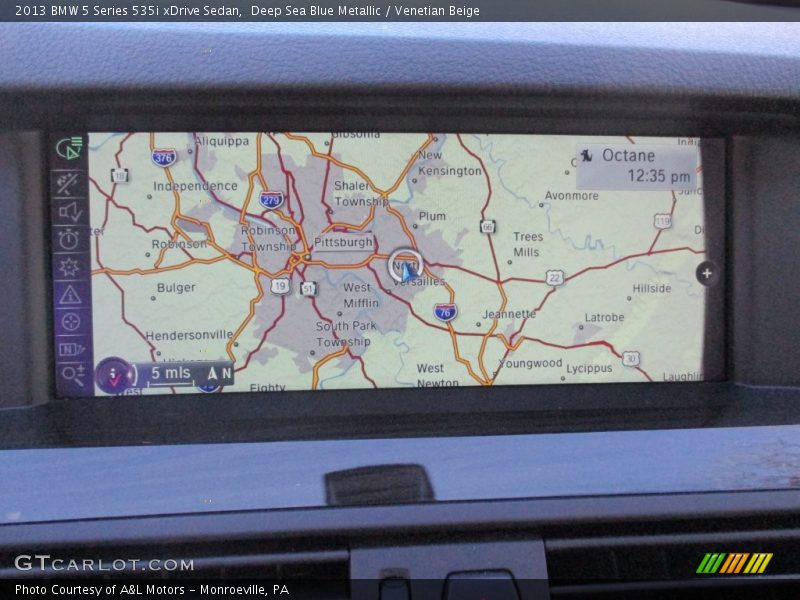 Deep Sea Blue Metallic / Venetian Beige 2013 BMW 5 Series 535i xDrive Sedan