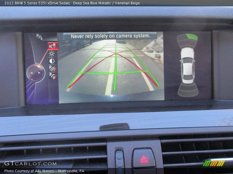 Deep Sea Blue Metallic / Venetian Beige 2013 BMW 5 Series 535i xDrive Sedan