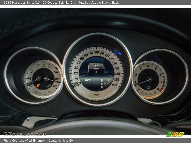 Selenite Grey Metallic / Saddle Brown/Black 2016 Mercedes-Benz CLS 400 Coupe