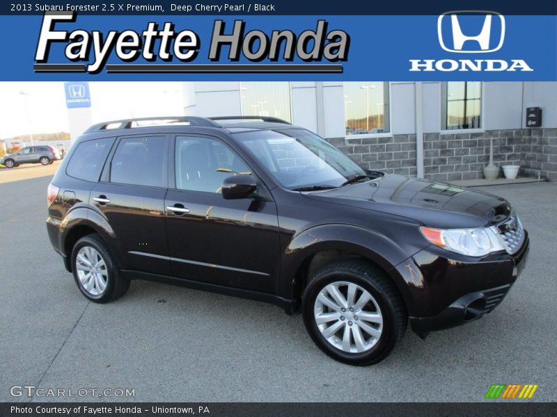 Deep Cherry Pearl / Black 2013 Subaru Forester 2.5 X Premium