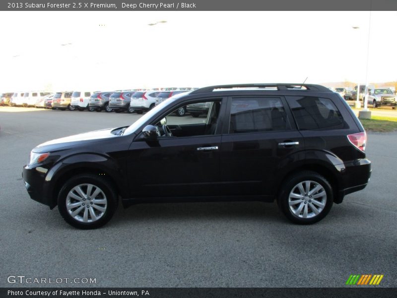 Deep Cherry Pearl / Black 2013 Subaru Forester 2.5 X Premium