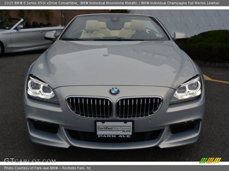 BMW Individual Moonstone Metallic / BMW Individual Champagne Full Merino Leather 2015 BMW 6 Series 650i xDrive Convertible