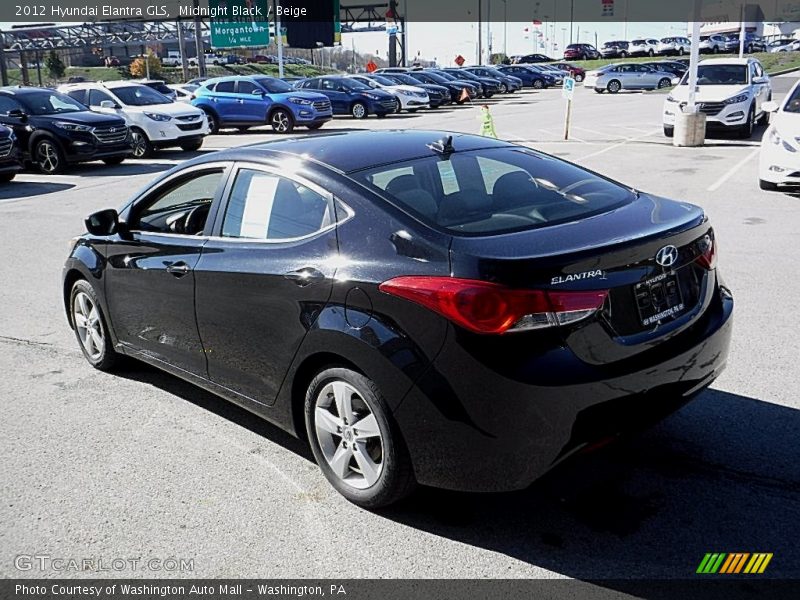 Midnight Black / Beige 2012 Hyundai Elantra GLS