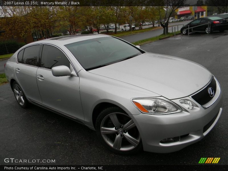 Mercury Metallic / Black 2007 Lexus GS 350