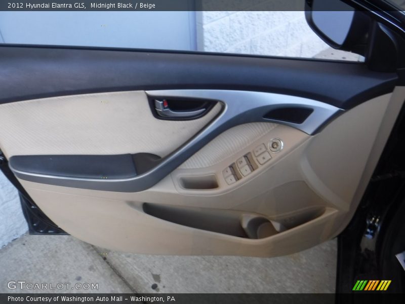 Midnight Black / Beige 2012 Hyundai Elantra GLS
