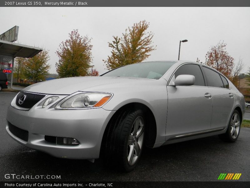 Mercury Metallic / Black 2007 Lexus GS 350