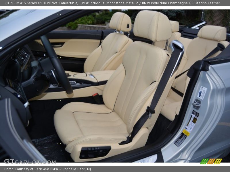 Front Seat of 2015 6 Series 650i xDrive Convertible