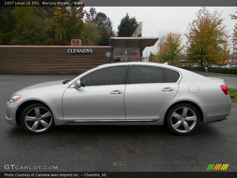 Mercury Metallic / Black 2007 Lexus GS 350