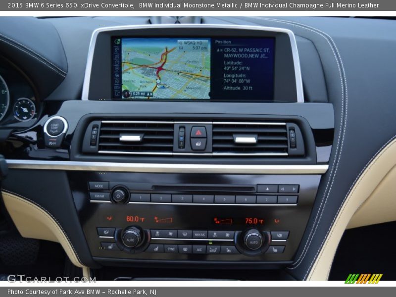 Controls of 2015 6 Series 650i xDrive Convertible