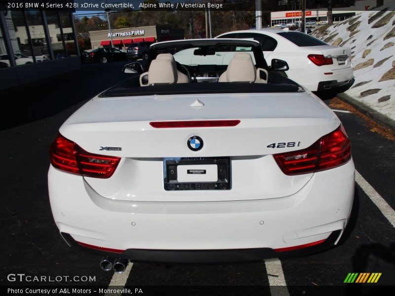 Alpine White / Venetian Beige 2016 BMW 4 Series 428i xDrive Convertible
