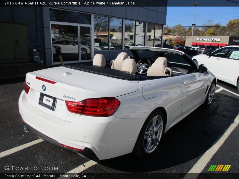 Alpine White / Venetian Beige 2016 BMW 4 Series 428i xDrive Convertible