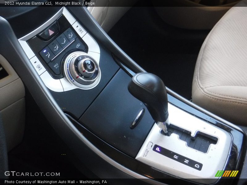 Midnight Black / Beige 2012 Hyundai Elantra GLS