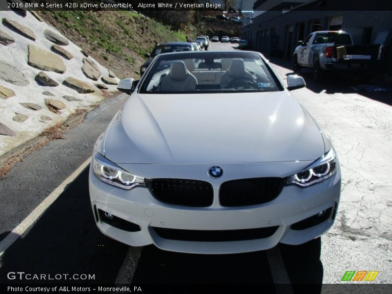 Alpine White / Venetian Beige 2016 BMW 4 Series 428i xDrive Convertible