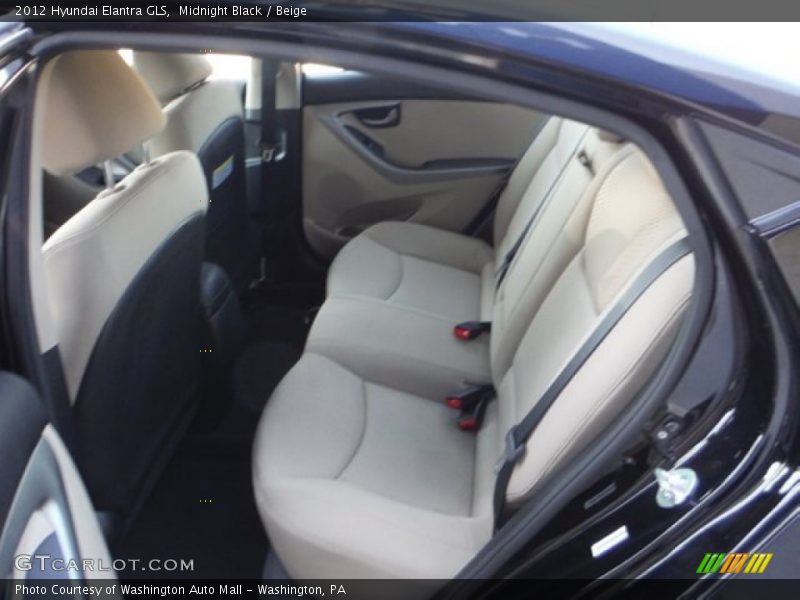 Midnight Black / Beige 2012 Hyundai Elantra GLS
