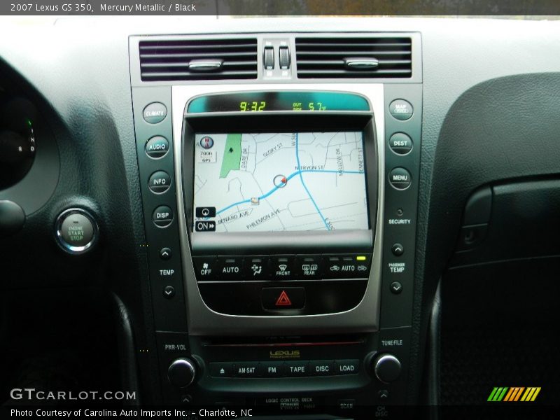 Mercury Metallic / Black 2007 Lexus GS 350