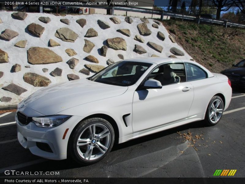 Alpine White / Venetian Beige 2016 BMW 4 Series 428i xDrive Convertible