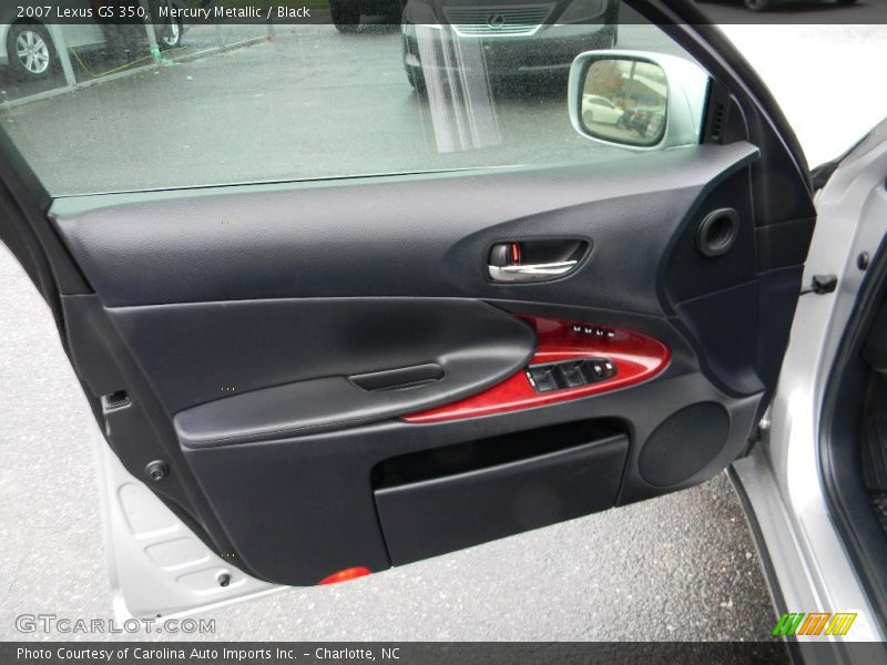 Mercury Metallic / Black 2007 Lexus GS 350