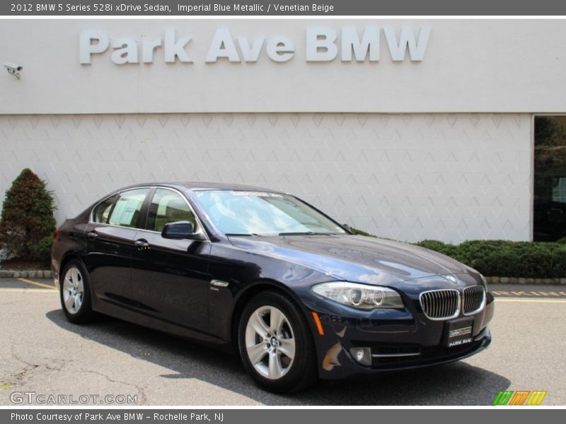 Imperial Blue Metallic / Venetian Beige 2012 BMW 5 Series 528i xDrive Sedan