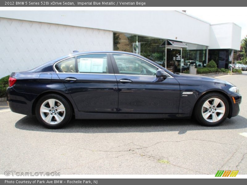 Imperial Blue Metallic / Venetian Beige 2012 BMW 5 Series 528i xDrive Sedan