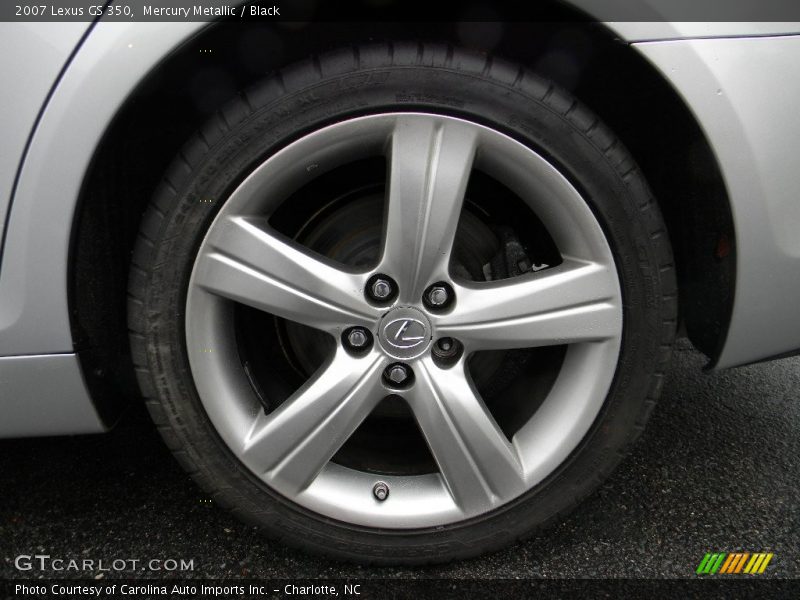 Mercury Metallic / Black 2007 Lexus GS 350