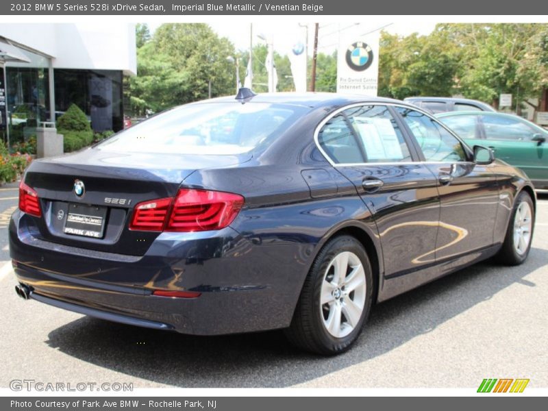 Imperial Blue Metallic / Venetian Beige 2012 BMW 5 Series 528i xDrive Sedan