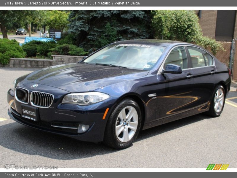 Imperial Blue Metallic / Venetian Beige 2012 BMW 5 Series 528i xDrive Sedan