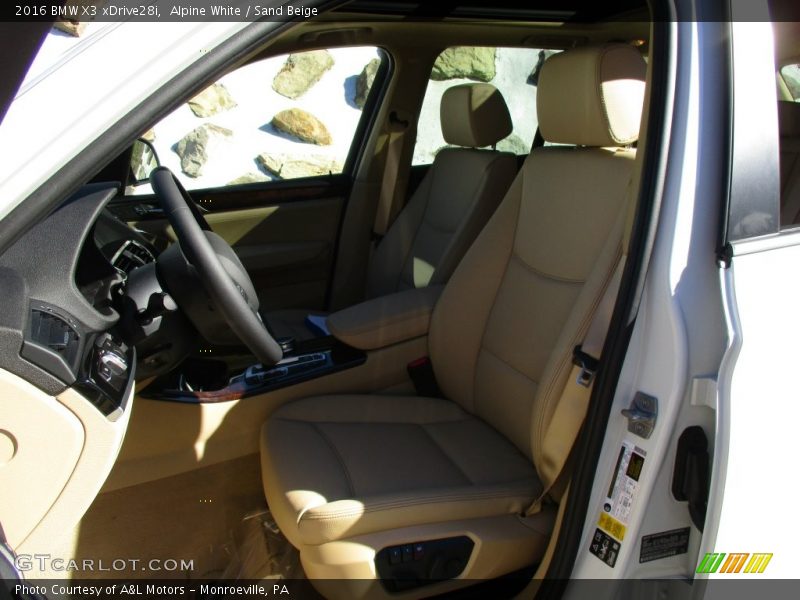  2016 X3 xDrive28i Sand Beige Interior