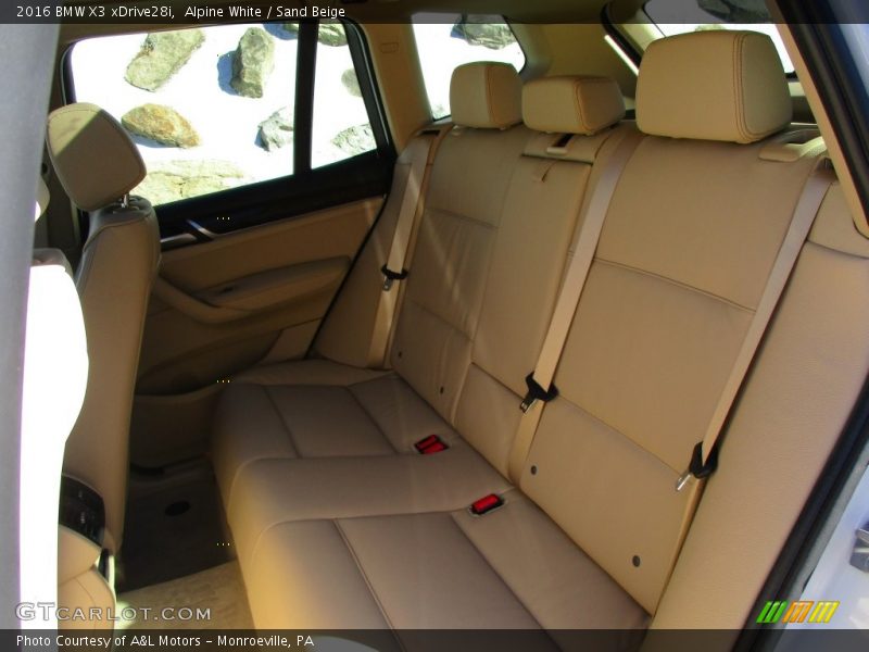 Rear Seat of 2016 X3 xDrive28i