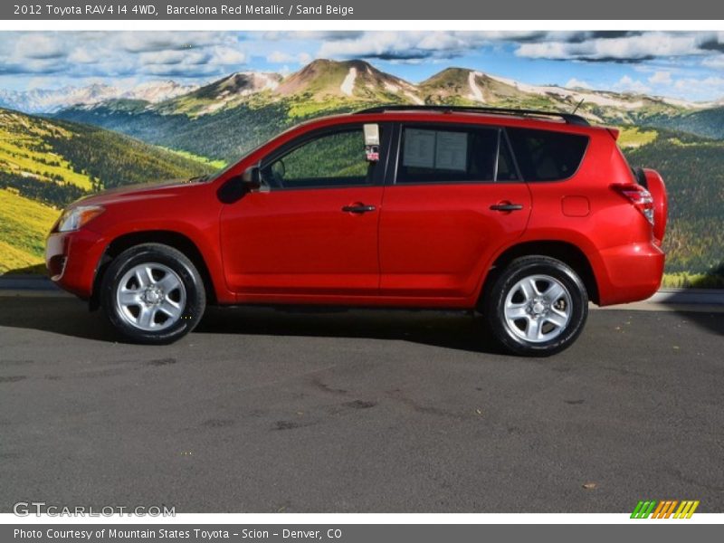 Barcelona Red Metallic / Sand Beige 2012 Toyota RAV4 I4 4WD