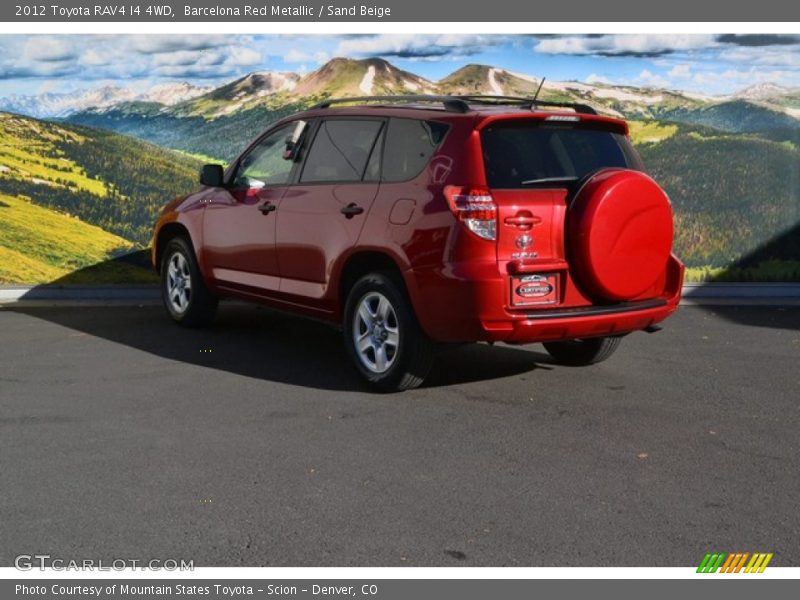 Barcelona Red Metallic / Sand Beige 2012 Toyota RAV4 I4 4WD