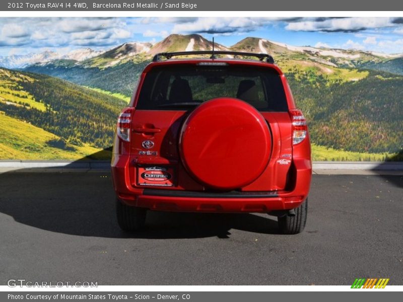 Barcelona Red Metallic / Sand Beige 2012 Toyota RAV4 I4 4WD