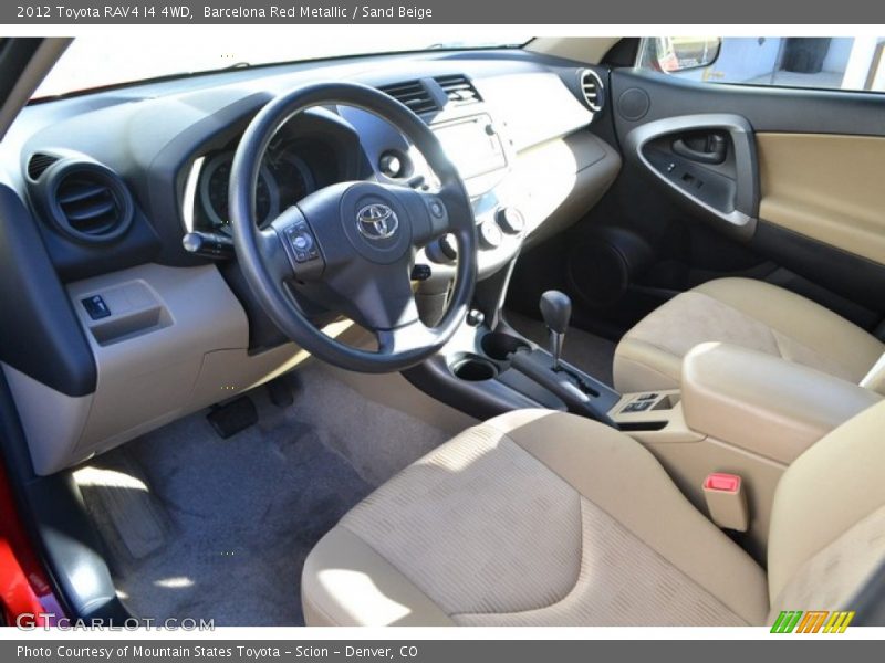 Barcelona Red Metallic / Sand Beige 2012 Toyota RAV4 I4 4WD