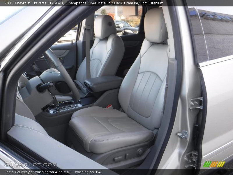Champagne Silver Metallic / Dark Titanium/Light Titanium 2013 Chevrolet Traverse LTZ AWD