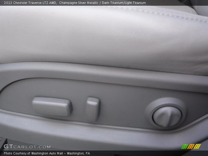 Champagne Silver Metallic / Dark Titanium/Light Titanium 2013 Chevrolet Traverse LTZ AWD