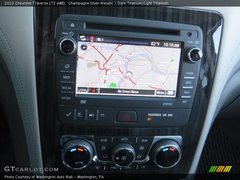 Champagne Silver Metallic / Dark Titanium/Light Titanium 2013 Chevrolet Traverse LTZ AWD
