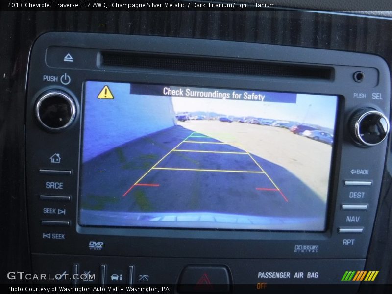 Champagne Silver Metallic / Dark Titanium/Light Titanium 2013 Chevrolet Traverse LTZ AWD