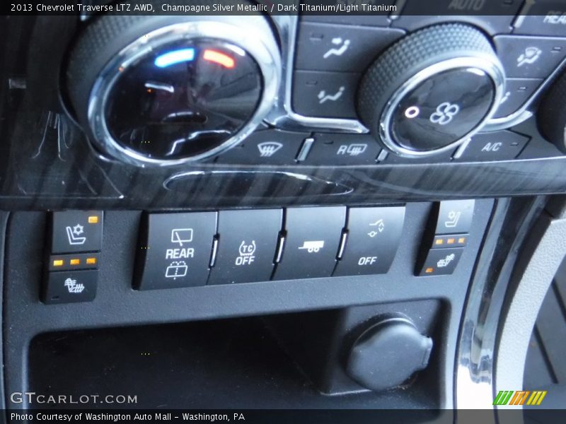 Champagne Silver Metallic / Dark Titanium/Light Titanium 2013 Chevrolet Traverse LTZ AWD