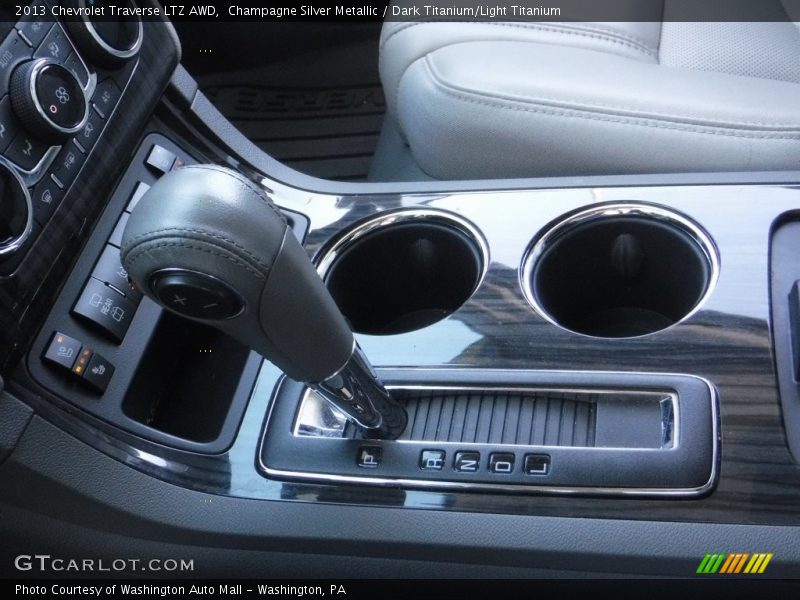 Champagne Silver Metallic / Dark Titanium/Light Titanium 2013 Chevrolet Traverse LTZ AWD