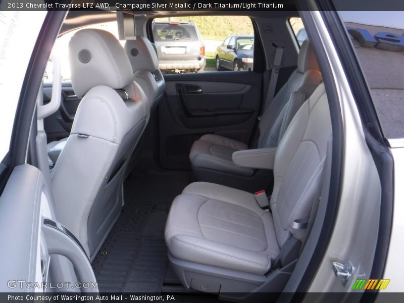Champagne Silver Metallic / Dark Titanium/Light Titanium 2013 Chevrolet Traverse LTZ AWD